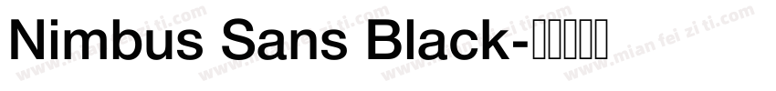 Nimbus Sans Black字体转换